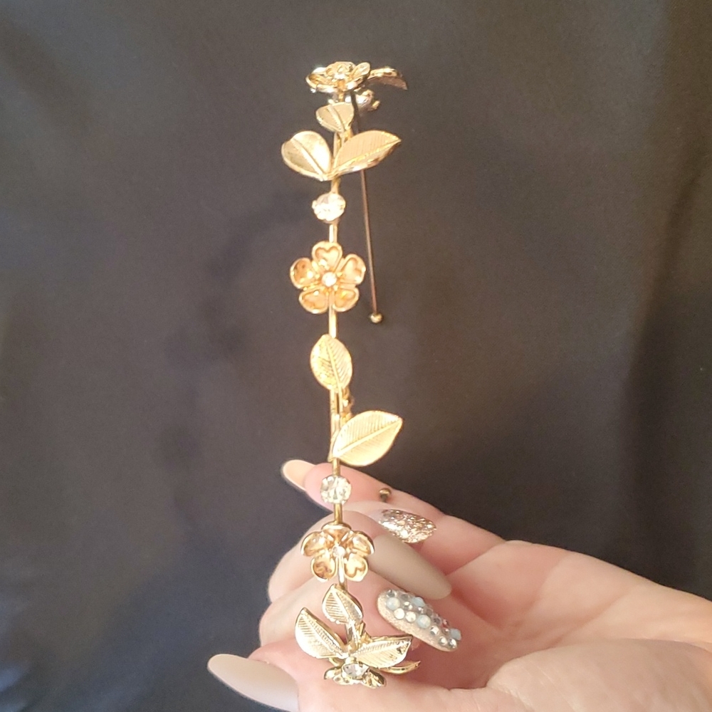 Floral Gold Headband